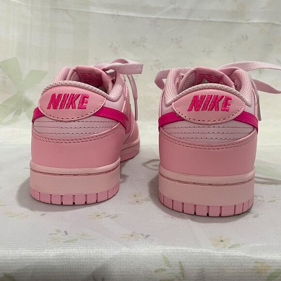 Nike Dunk Low Classic Casual Sneakers, Pink - Picture 3 of 6